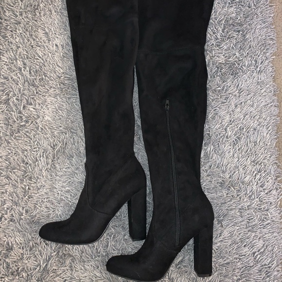 a new day Shoes - Black Knee High Boots